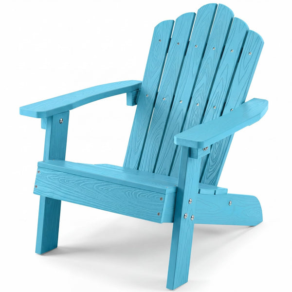 Giantex Kids Adirondack Chair, All-Weather HIPS Children's Outdoor Chair with Tilted High Backrest