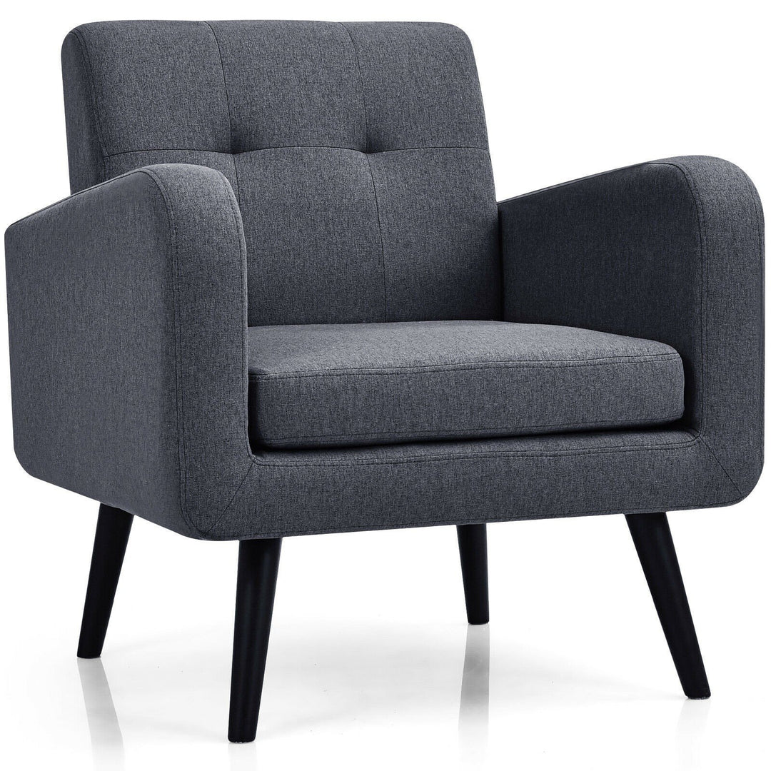 Giantex Mid Century Modern Upholstered Accent Chair
