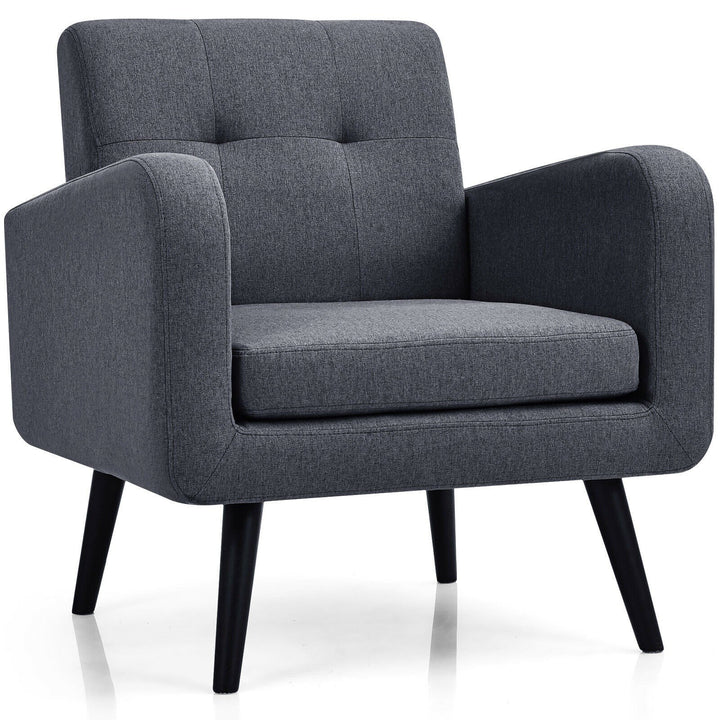 Giantex Mid Century Modern Upholstered Accent Chair