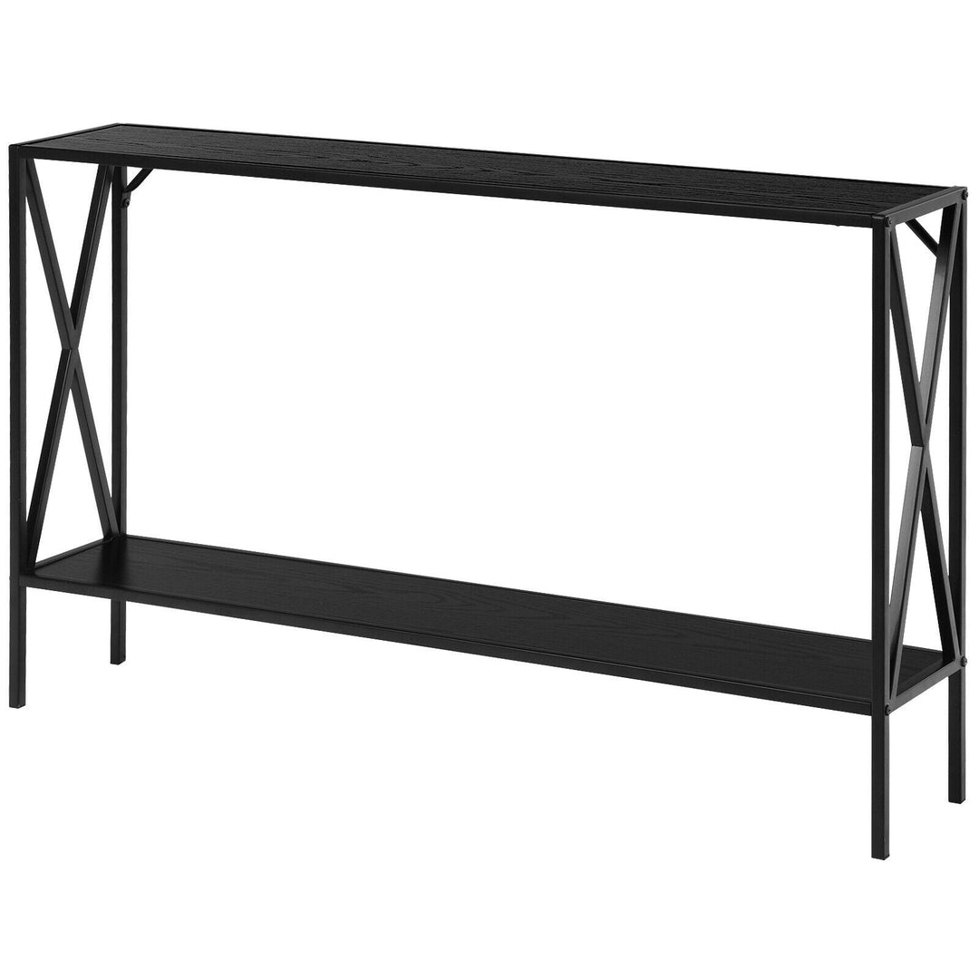 2-Tier 47.5 Inch Hallway Table for Entryway