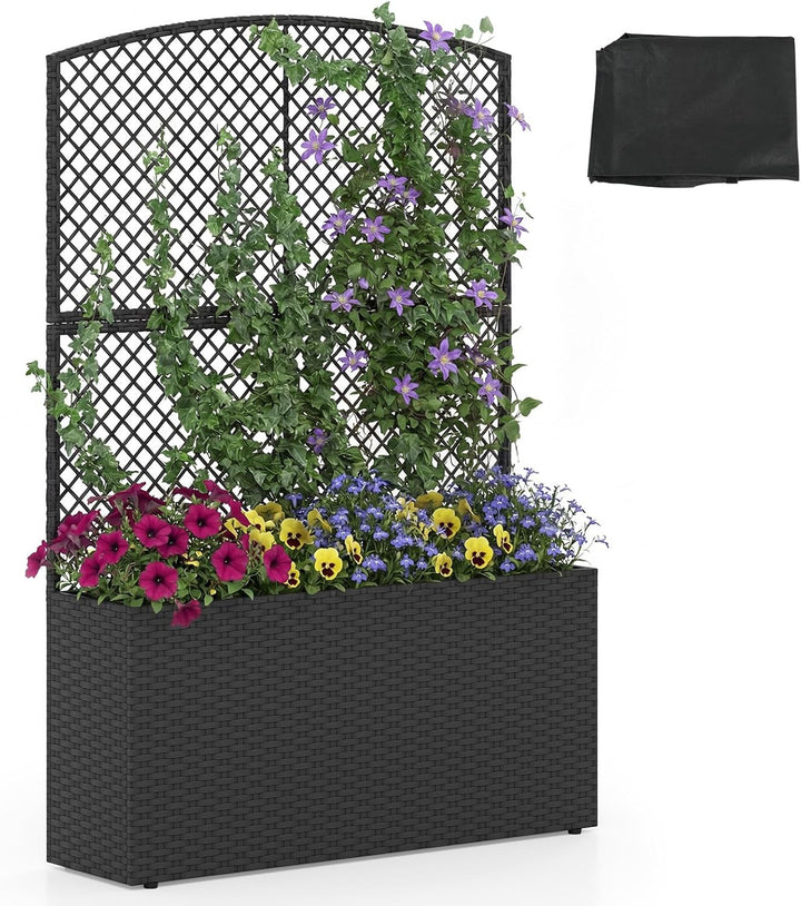 Giantex Raised Garden Bed with Trellis | 58&