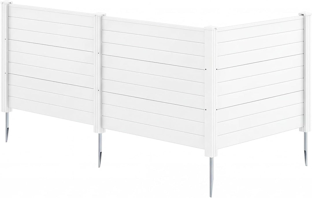 Giantex No-Dig Air Conditioner Fence with Metal Stakes 48&