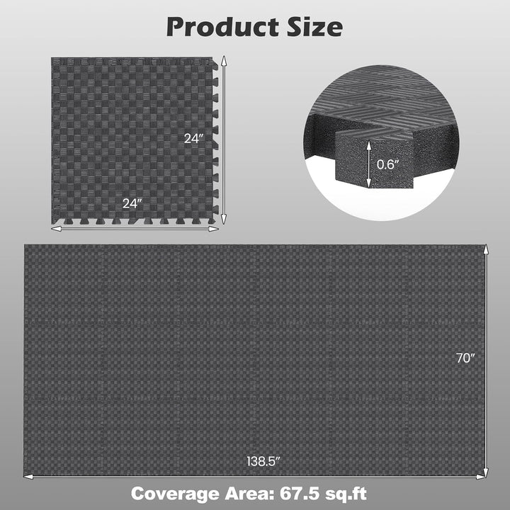Giantex 24" x 24" EVA Foam Puzzle Exercise Mat
