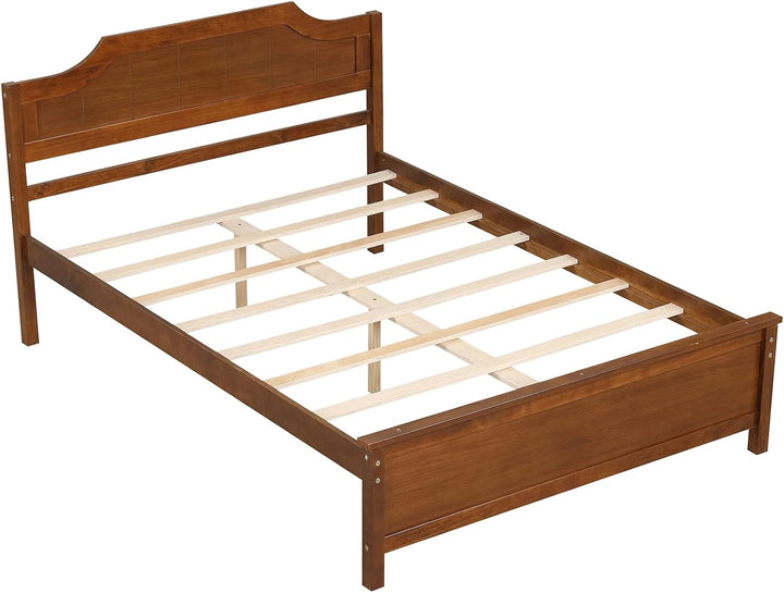 Giantex Queen/Twin/King/Full Size Wooden Bed Frame with Headboard
