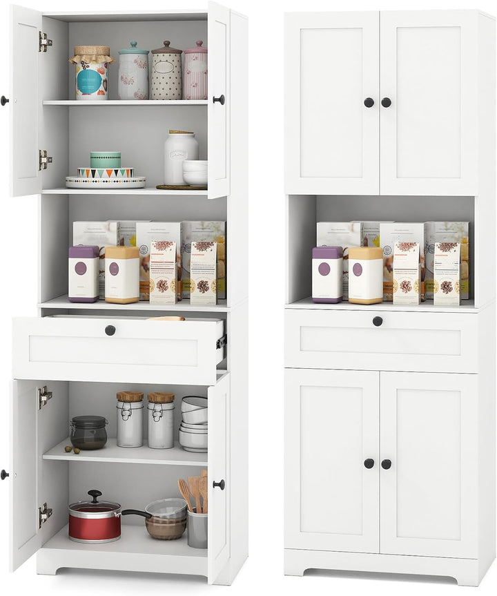 Giantex 67.5" Tall Floor Storage Cabinet w/4 Doors &amp; 1 Drawer