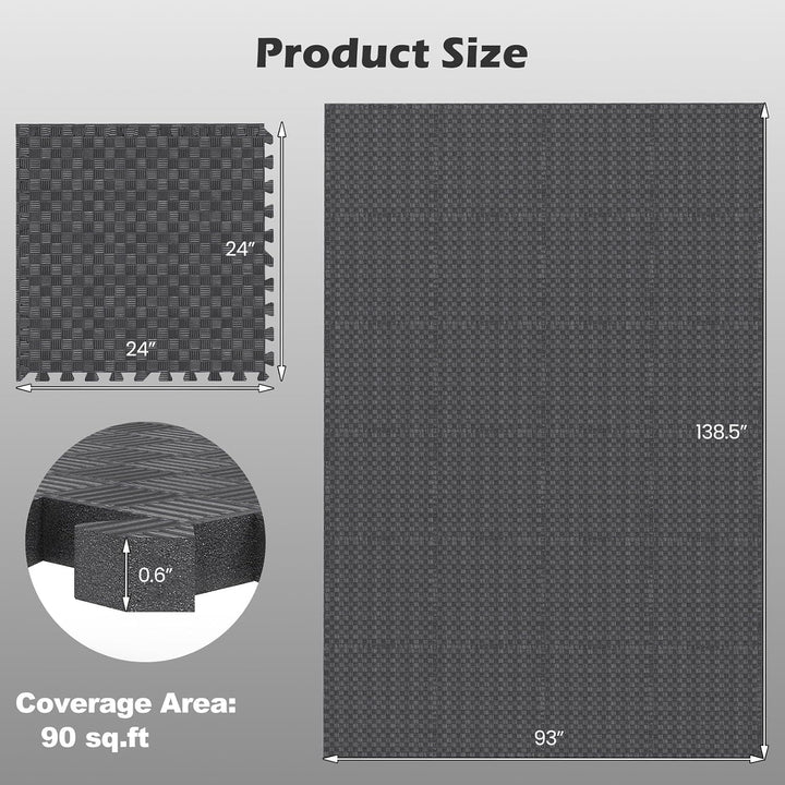 Giantex 24" x 24" EVA Foam Puzzle Exercise Mat