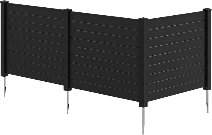 Giantex No-Dig Air Conditioner Fence with Metal Stakes 48&