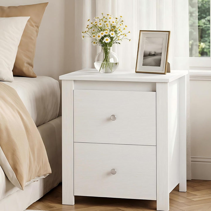 Giantex 21" Wooden Nightstand with 2 Drawers (1/2)