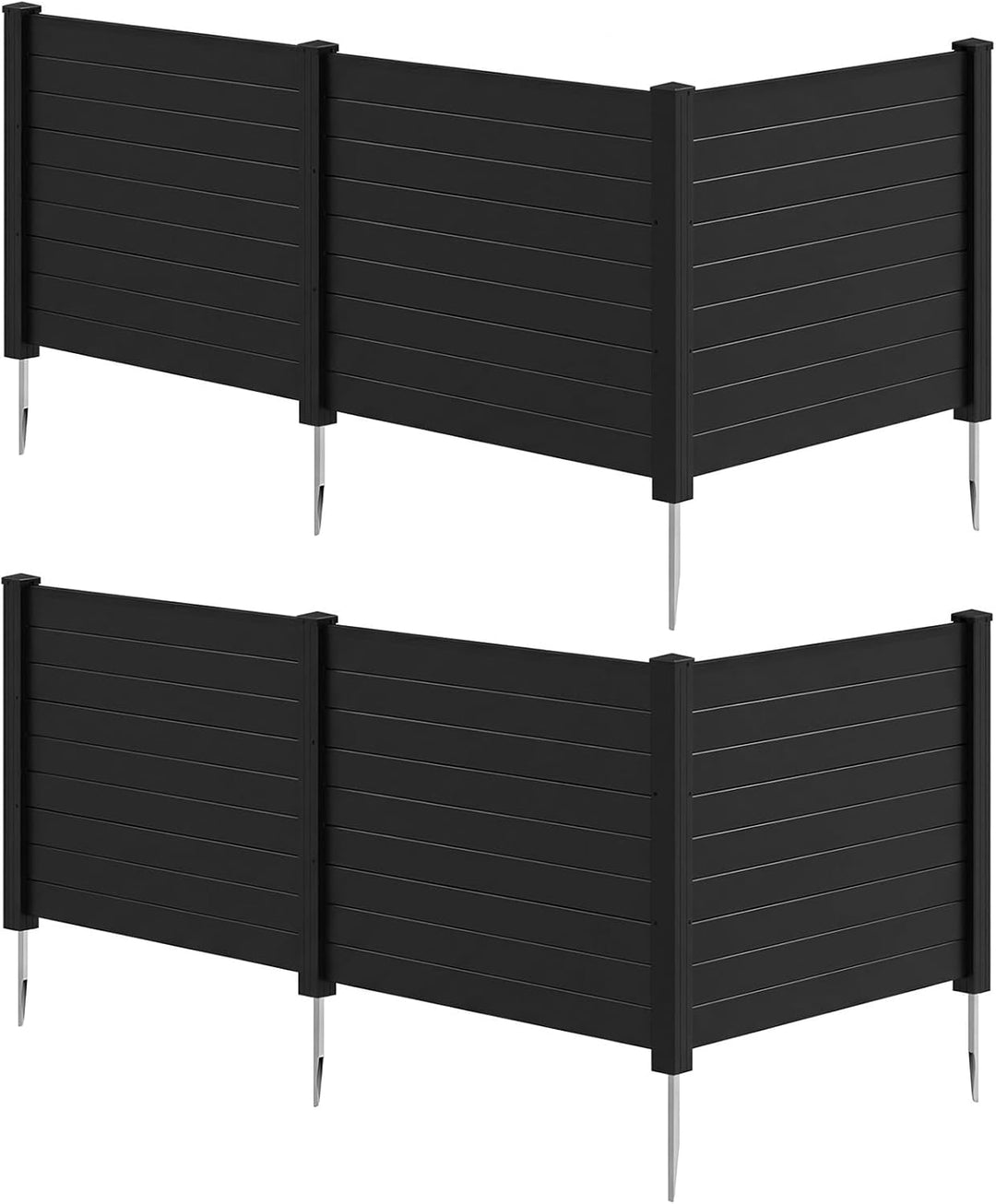 Giantex No-Dig Air Conditioner Fence with Metal Stakes 48&