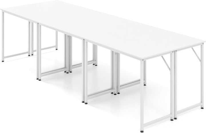 Giantex 6.5 FT Small Conference Table, 2 PCS 40" x 19.5" Rectangular Meeting Table with Heavy-Duty Metal Frame
