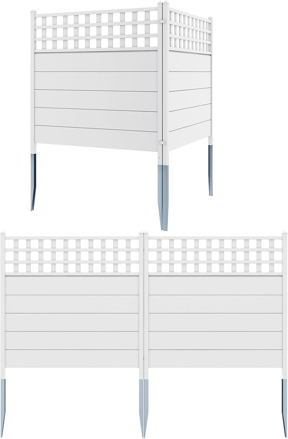 Giantex Outdoor Privacy Screen Fence 2/4 Panels - 45&
