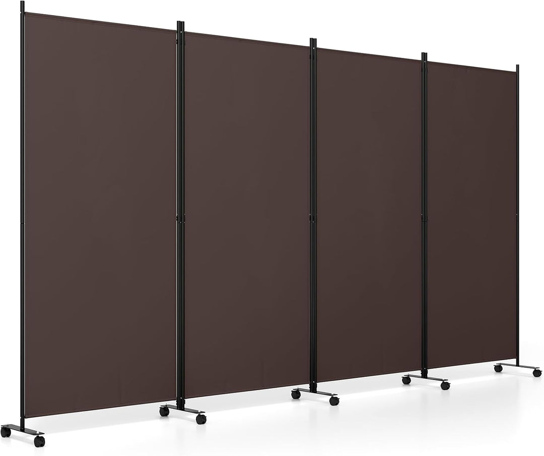 Giantex Folding Room Divider with Wheels