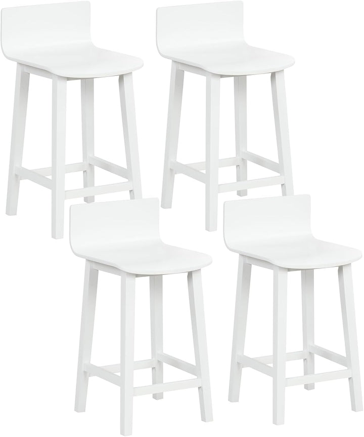 Giantex 2 or 4 Bar Stools Set with Low Back &amp; Footrest