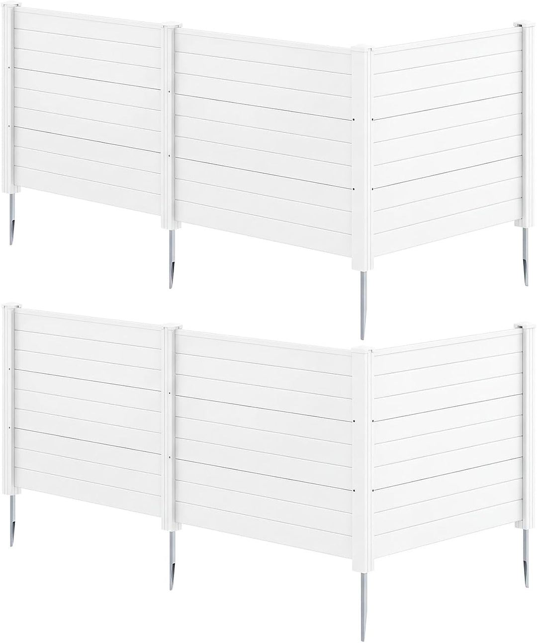 Giantex No-Dig Air Conditioner Fence with Metal Stakes 48&