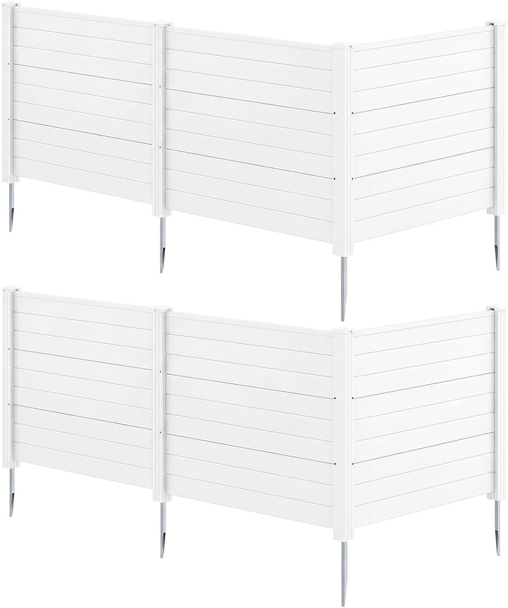 Giantex No-Dig Air Conditioner Fence with Metal Stakes 48&