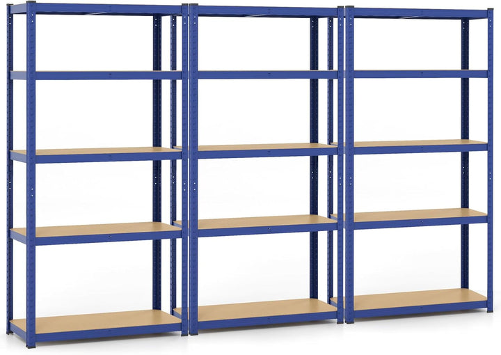 Giantex 5-Tier Storage Utility Shelves, 2000 LBS Total Load Capacity, Metal Garage Shelving Unit