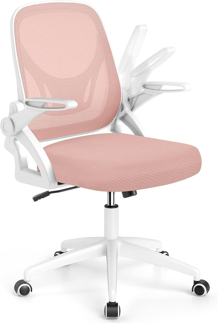 Giantex Ergonomic Desk Chair with Flip-up Arms &amp; Lumbar Support