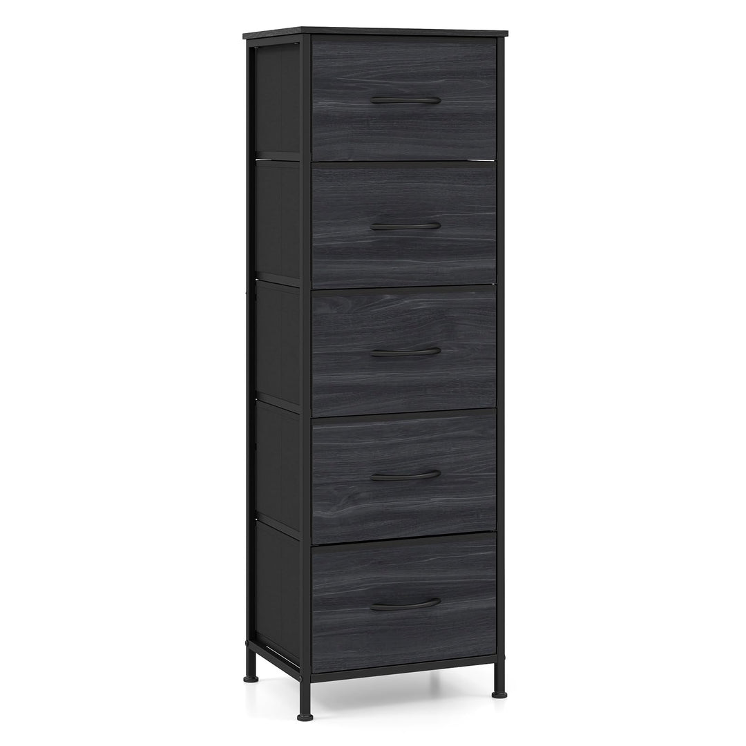 GIANTEX 3/4/5 Drawers Dresser Nightstand with Heavy-Duty Metal Frame (1/2)