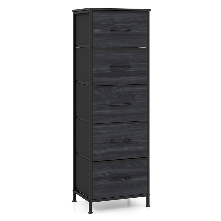 GIANTEX 3/4/5 Drawers Dresser Nightstand with Heavy-Duty Metal Frame (1/2)