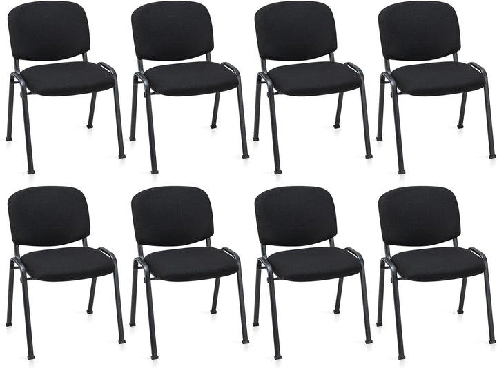 Giantex Conference Chairs with Ergonomic Upholstered Seat &amp; Protective Foot Pad – Chair Set (2 / 4 / 5 / 6 / 8 / 10 / 15 Pack Options)