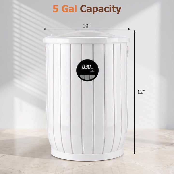 GIANTEX 20L Towel Warmer Bucket with Auto Shut Off, 3 Heat Levels