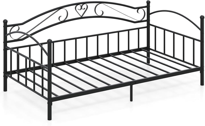 Giantex Modern Sofa Day Bed with Stylish Headboard &amp; 12 Metal Slats Support