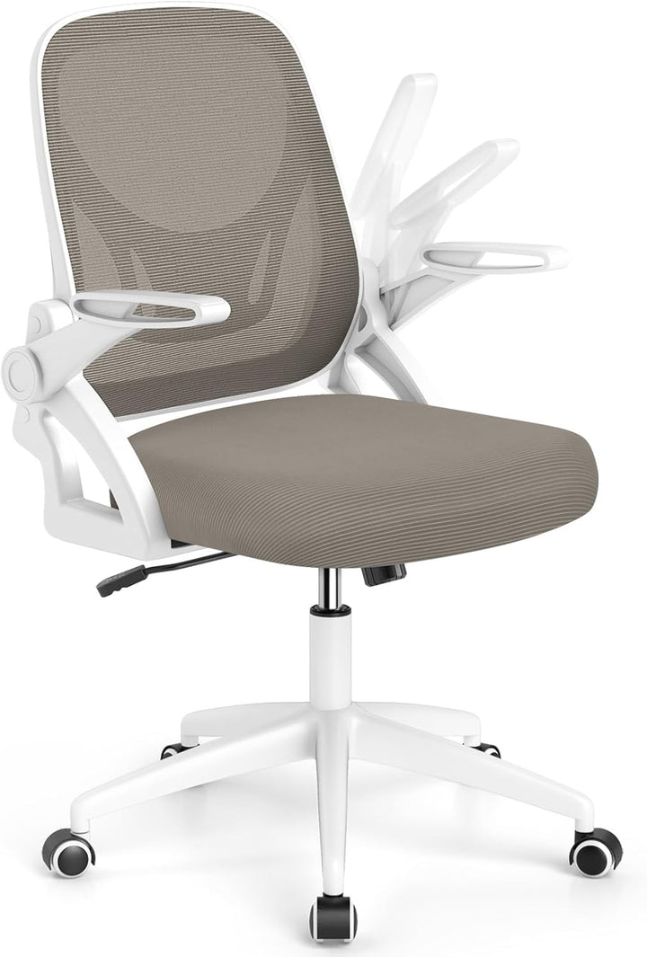Giantex Ergonomic Desk Chair with Flip-up Arms &amp; Lumbar Support