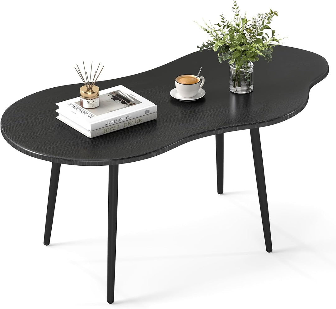 Giantex Cloud Coffee Table | 39.5" Small Center Table with Metal Frame