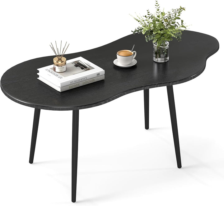 Giantex Cloud Coffee Table | 39.5" Small Center Table with Metal Frame
