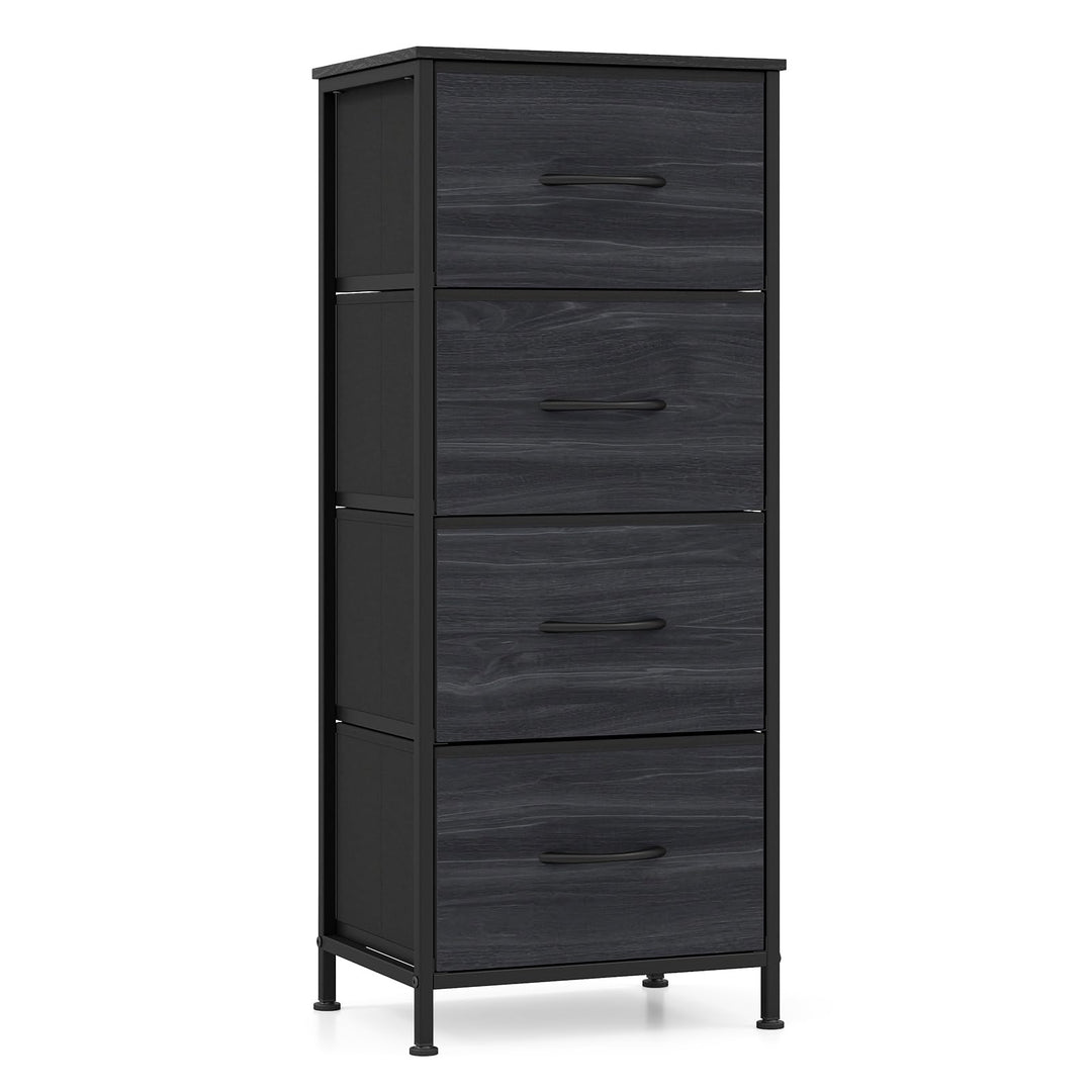 GIANTEX 3/4/5 Drawers Dresser Nightstand with Heavy-Duty Metal Frame (1/2)
