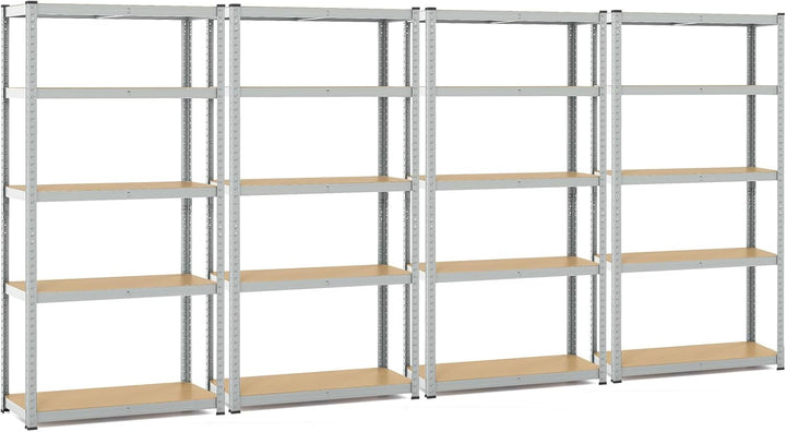 Giantex 5-Tier Storage Utility Shelves, 2000 LBS Total Load Capacity, Metal Garage Shelving Unit