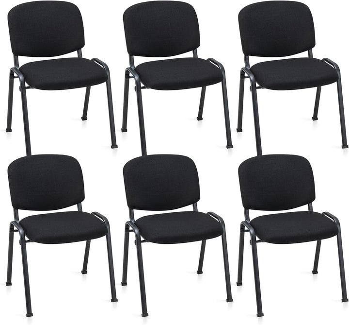 Giantex Conference Chairs with Ergonomic Upholstered Seat &amp; Protective Foot Pad – Chair Set (2 / 4 / 5 / 6 / 8 / 10 / 15 Pack Options)