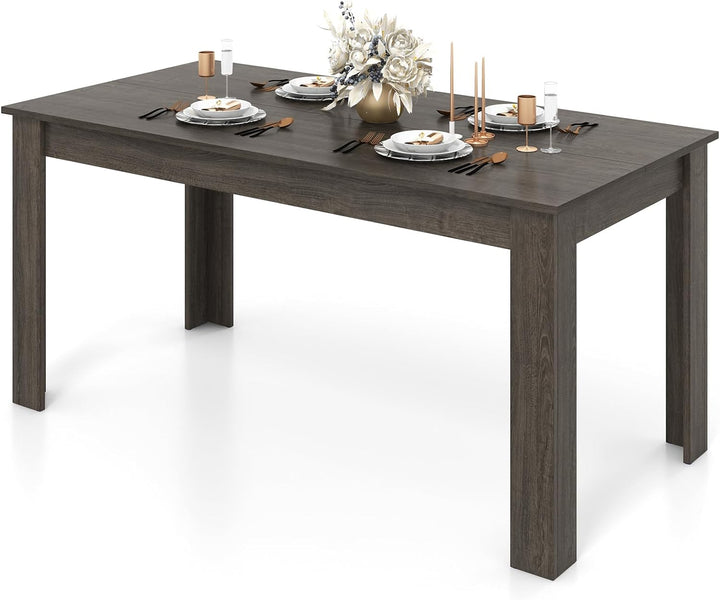 Giantex 63 Inch Rectangular Modern Dining Kitchen Table for 6 People
