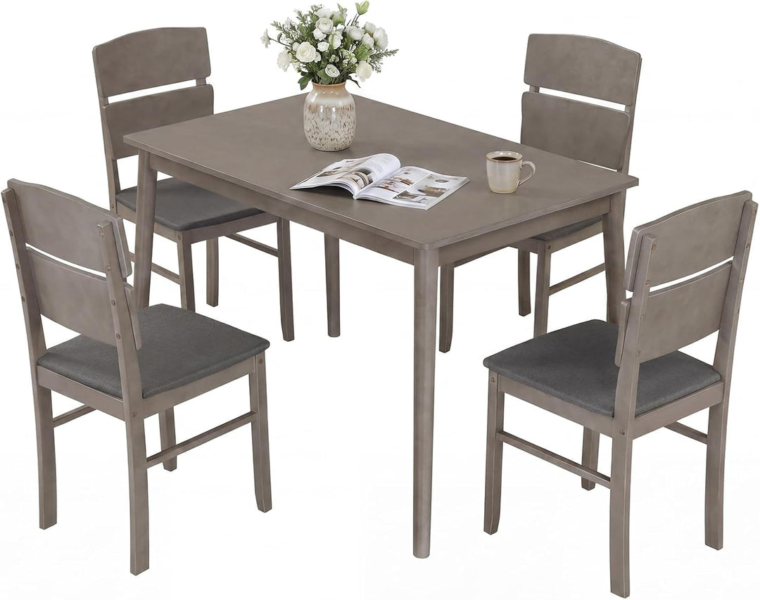 Giantex 5-Piece Dining Table Set for 4