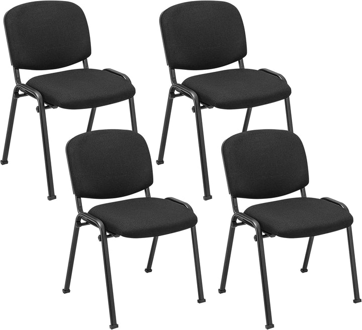 Giantex Stackable Conference Chairs with Metal Frame – Guest Chair Set (2-Pack / 4-Pack / 5-Pack / 6-Pack / 8-Pack / 10-Pack)