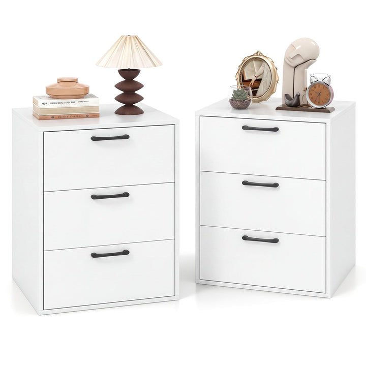 Giantex Nightstand with 3 Drawers for Bedroom Hallway (1/2)