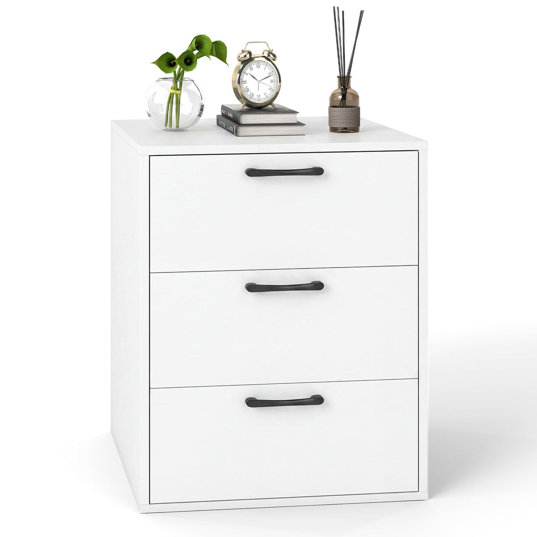 Giantex Nightstand with 3 Drawers for Bedroom Hallway (1/2)