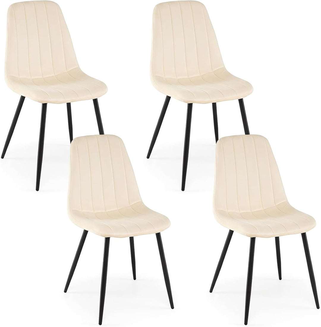 GIANTEX Upholstered Dining Chairs Set of 4