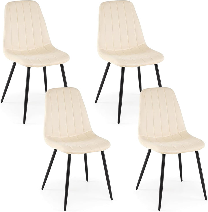 GIANTEX Upholstered Dining Chairs Set of 4