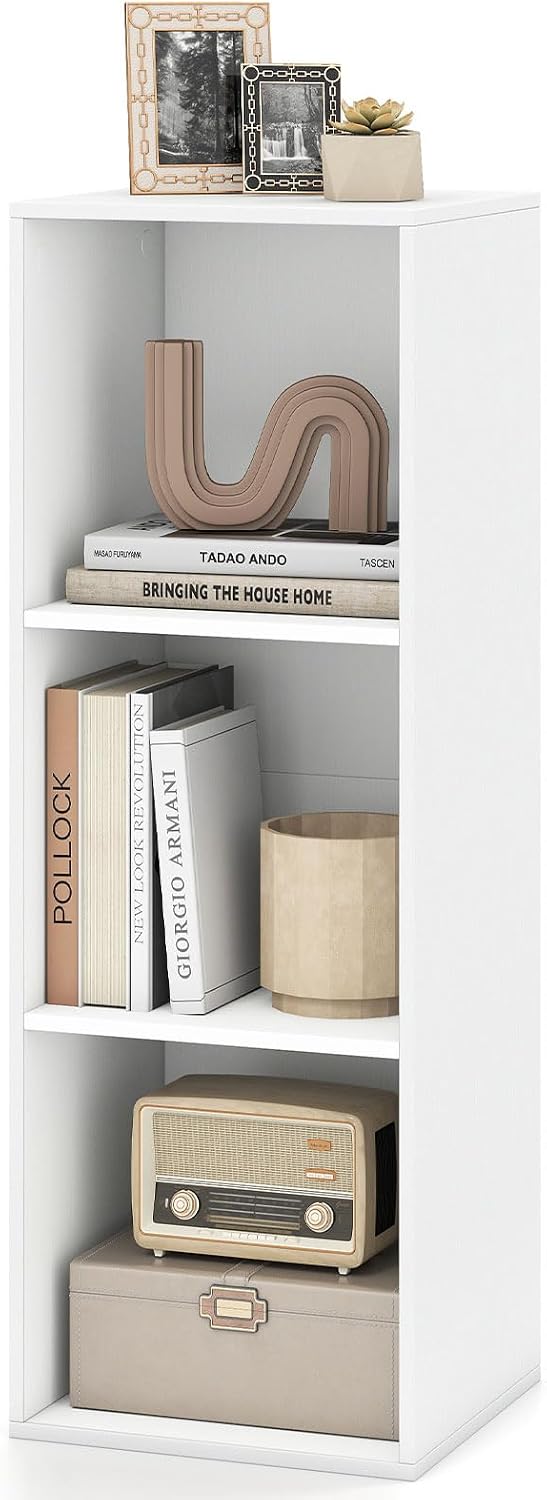 Giantex 3-Cube Modern Bookcase, Vertical or Horizontal
