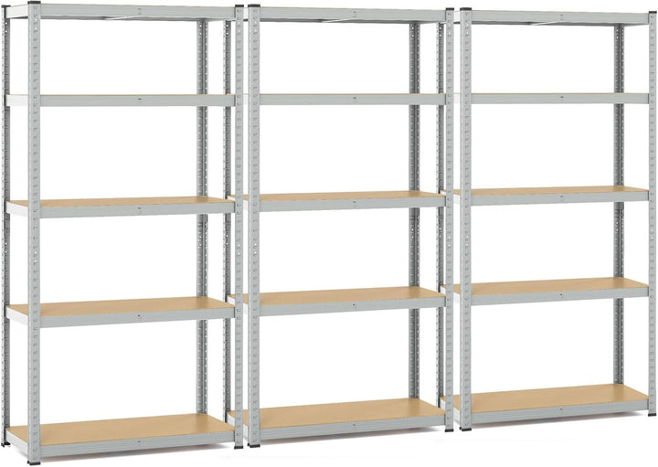Giantex 5-Tier Storage Utility Shelves, 2000 LBS Total Load Capacity, Metal Garage Shelving Unit