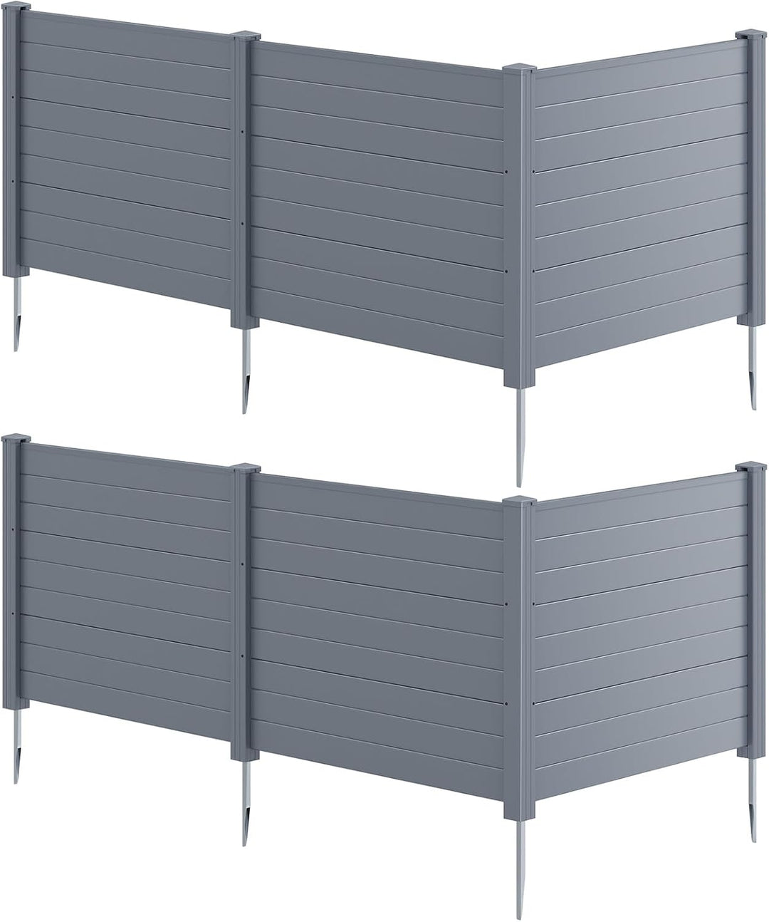 Giantex No-Dig Air Conditioner Fence with Metal Stakes 48&