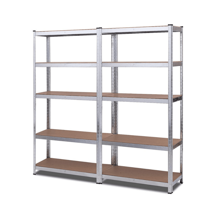 Giantex Shelving Rack Storage Shelf Steel Garage Utility Rack 5-Shelf Adjustable Shelves