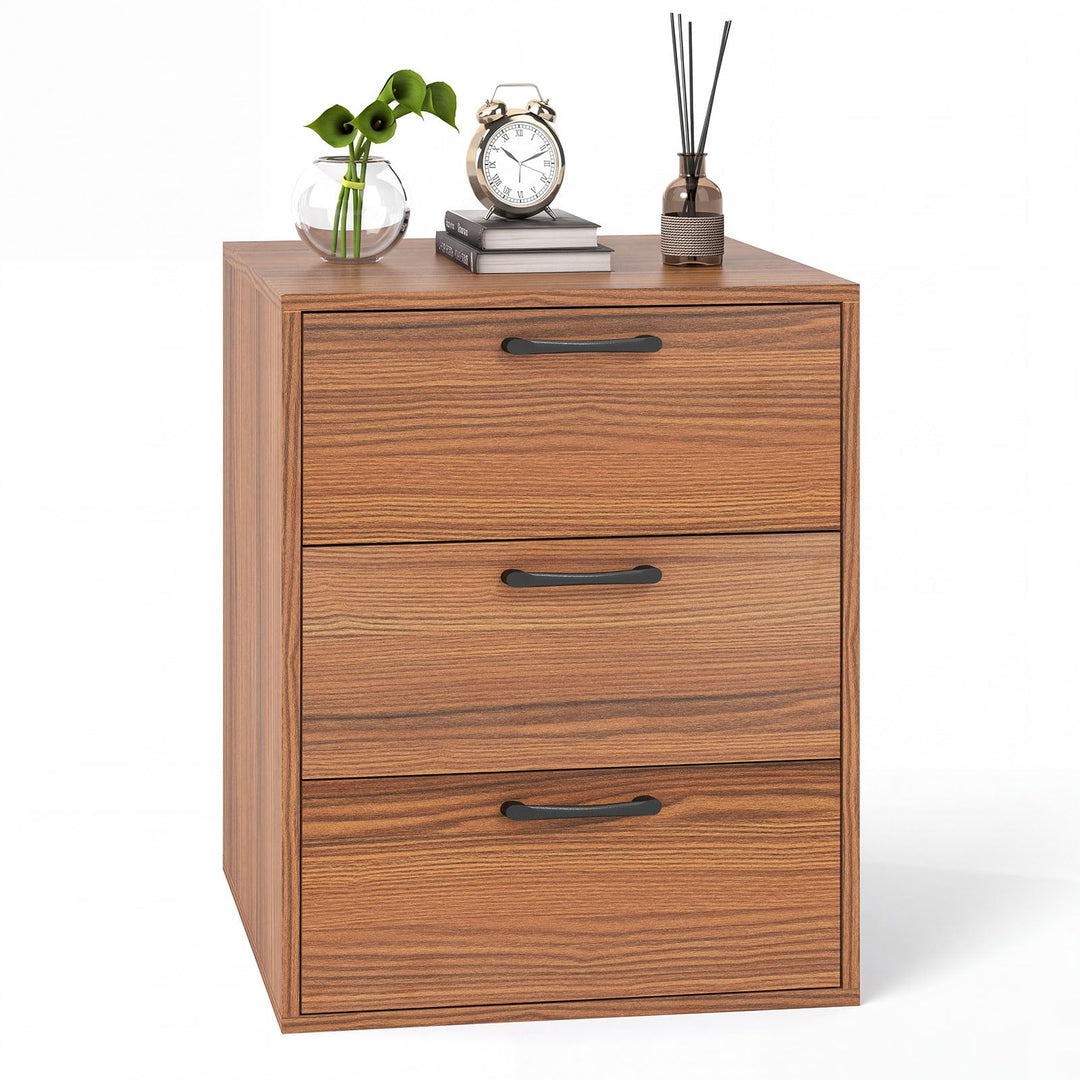 Giantex Nightstand with 3 Drawers for Bedroom Hallway (1/2)