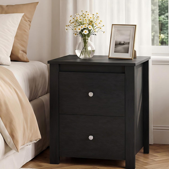 Giantex 21" Wooden Nightstand with 2 Drawers (1/2)