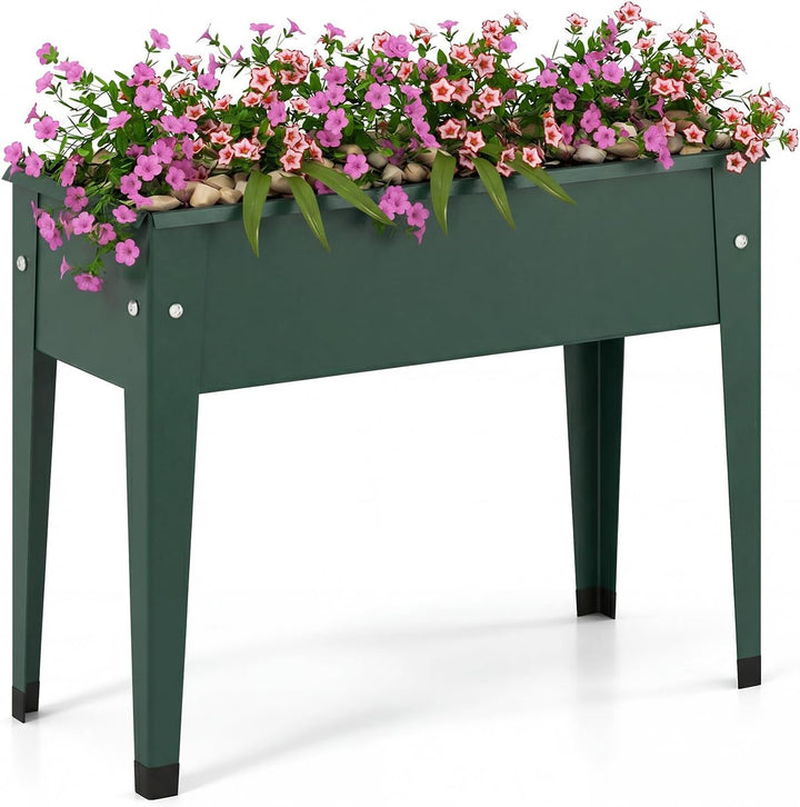 Giantex Metal Raised Garden Bed with Legs(24”x11”x18”)