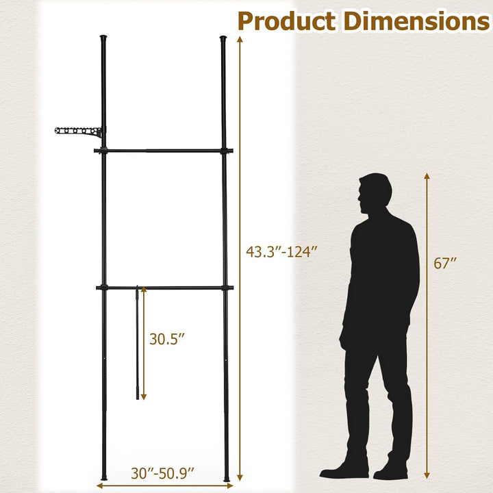 Giantex Floor to Ceiling Clothes Rack