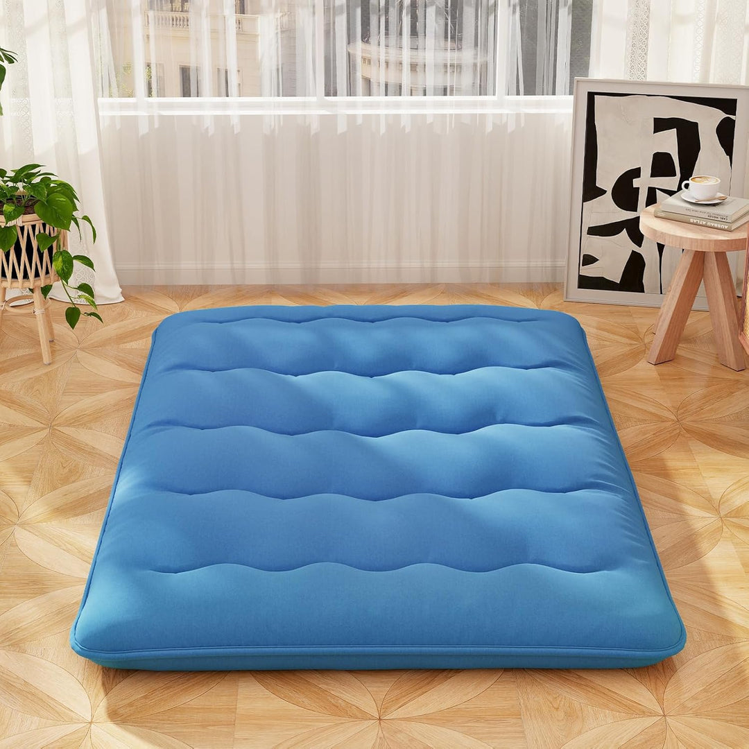 Giantex Japanese Floor Mattress, 4 Inch Futon Mattress with Washable Cover &amp; Storage Bag