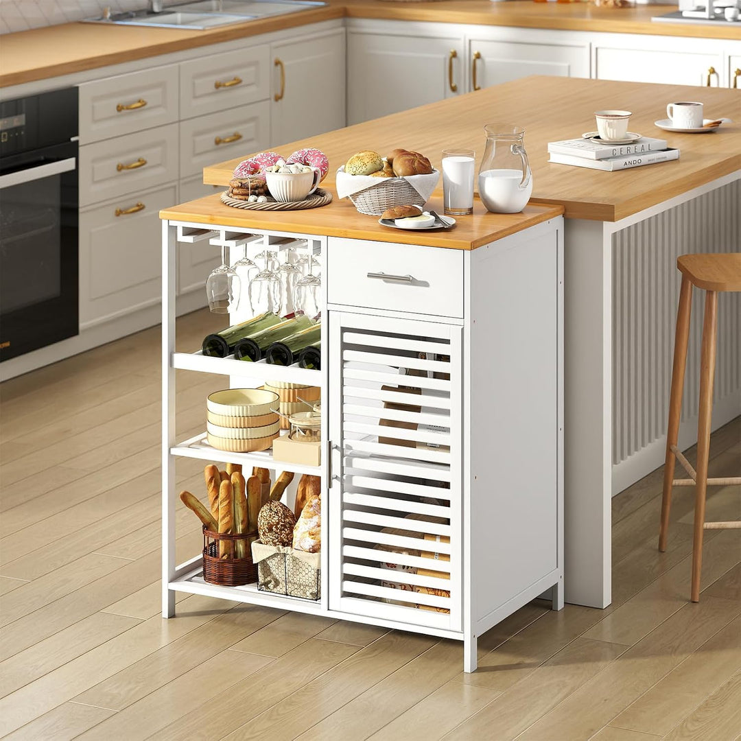 Giantex Kitchen Island with Storage Cabinet