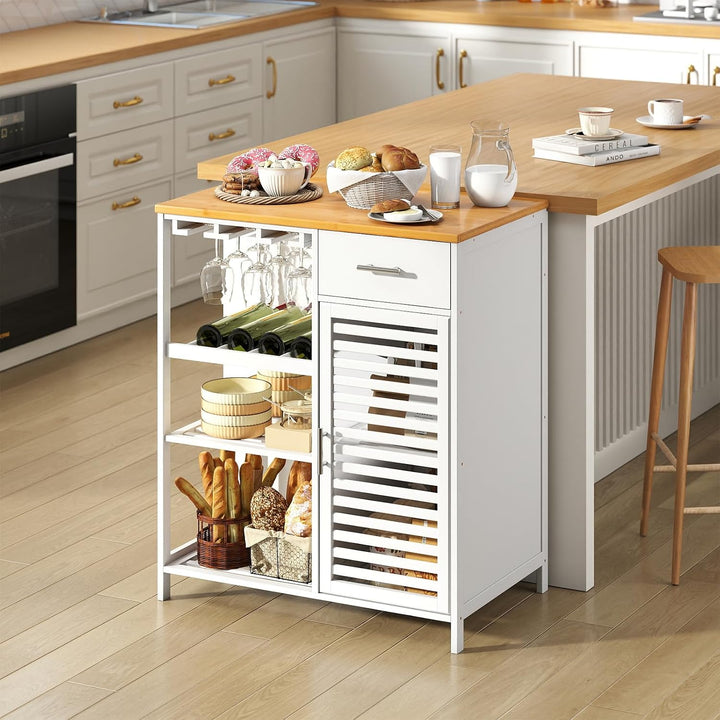 Giantex Kitchen Island with Storage Cabinet